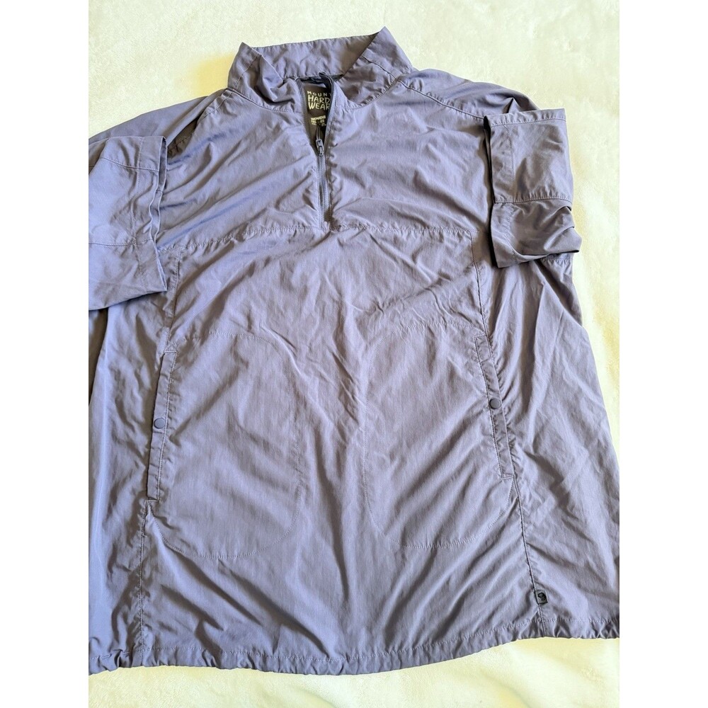 Mountain Hardwear Women's 1/4 Zip Collared Pullover Purple Polyester XL